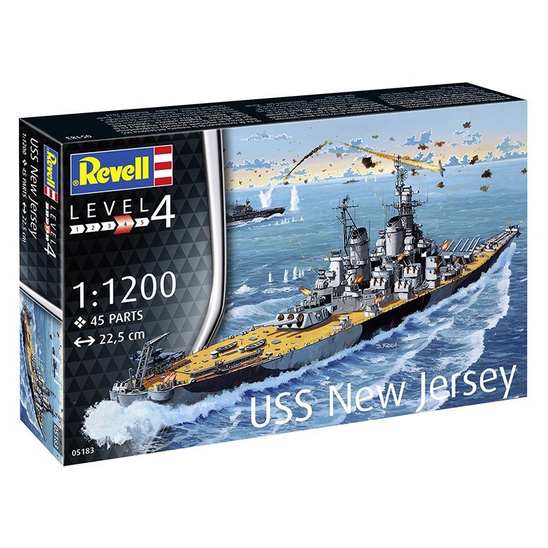 REVELL 1/1200 BATTLESHIP USS NEW JERSEY