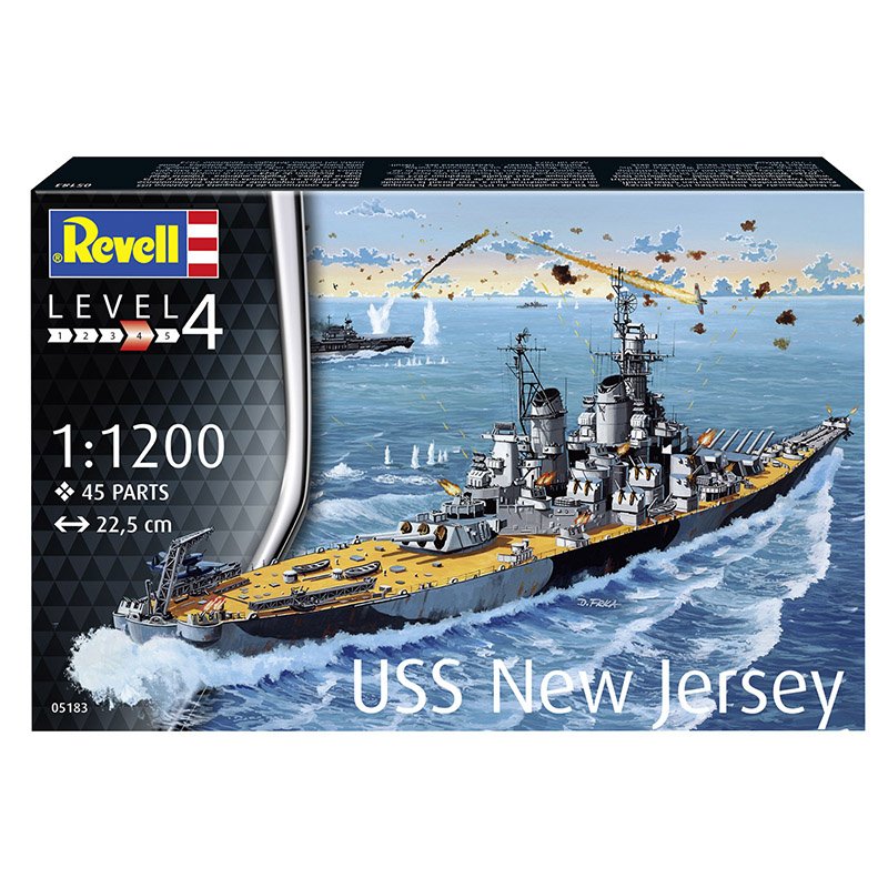 REVELL 1/1200 BATTLESHIP USS NEW JERSEY