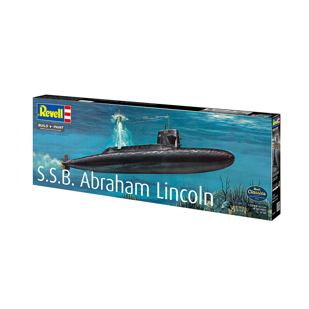REVELL 1/253 S.S.B. ABRAHAM LINCOLN WITH INTERIOR