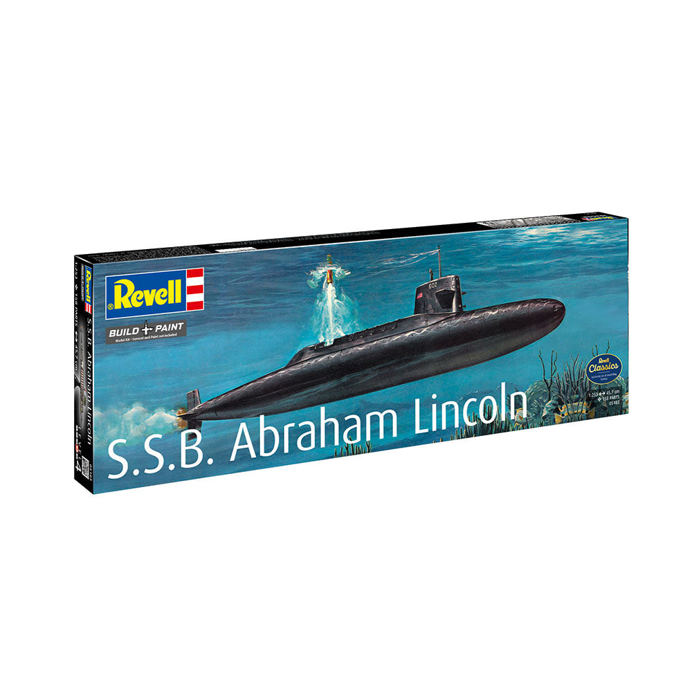 REVELL 1/253 S.S.B. ABRAHAM LINCOLN WITH INTERIOR