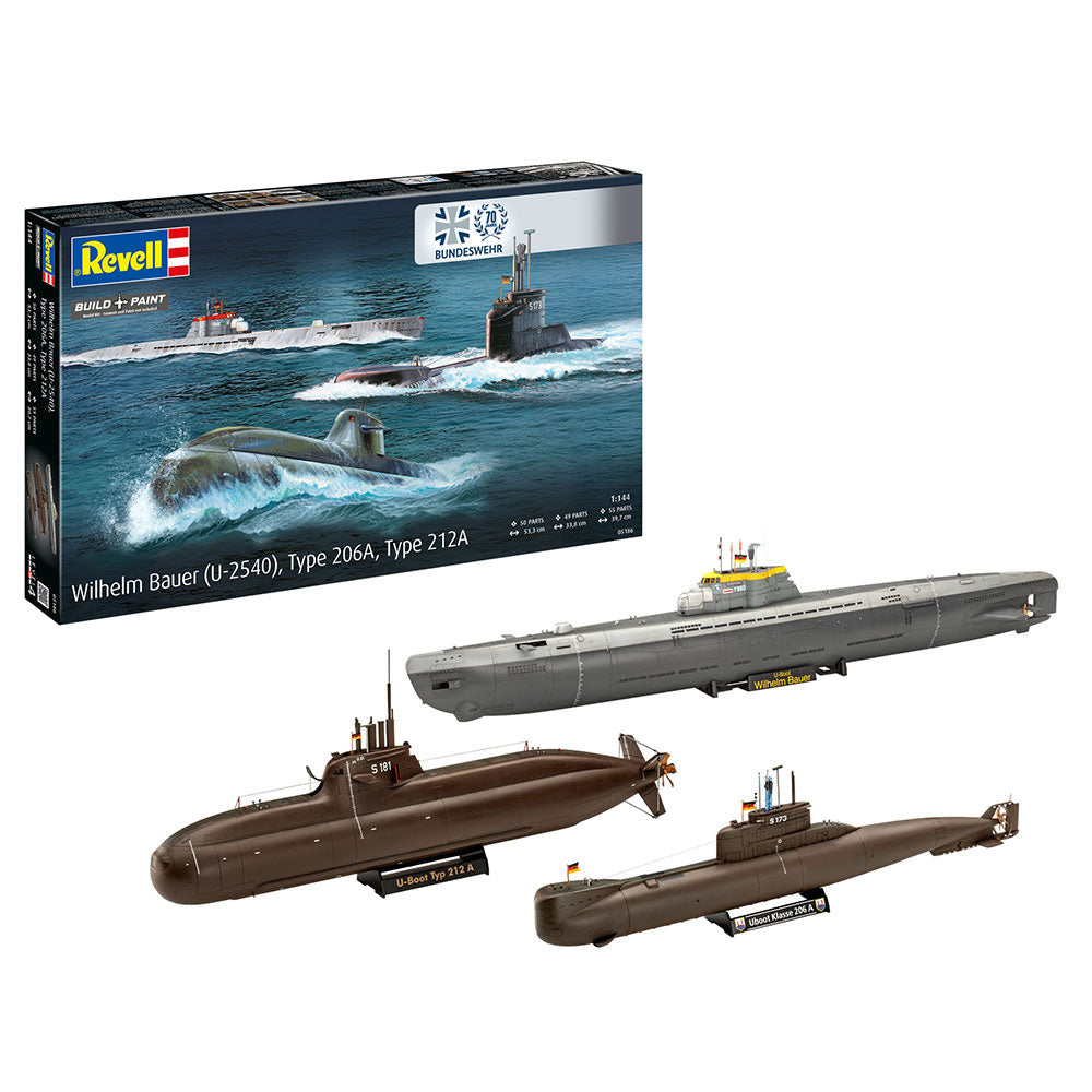 REVELL 1/144 70 YEARS BUNDESWEHR - WILHELM BAUER TYPE 206A CLASS2
