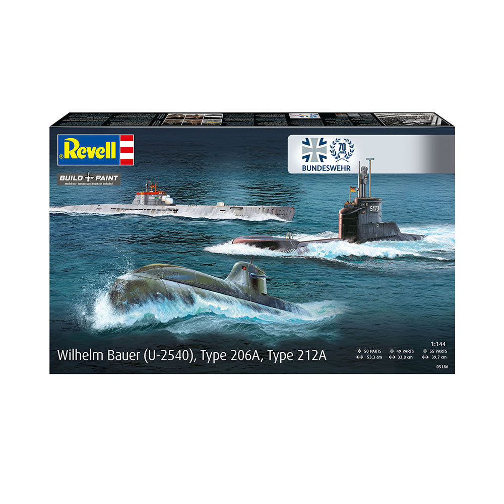 REVELL 1/144 70 YEARS BUNDESWEHR - WILHELM BAUER TYPE 206A CLASS2