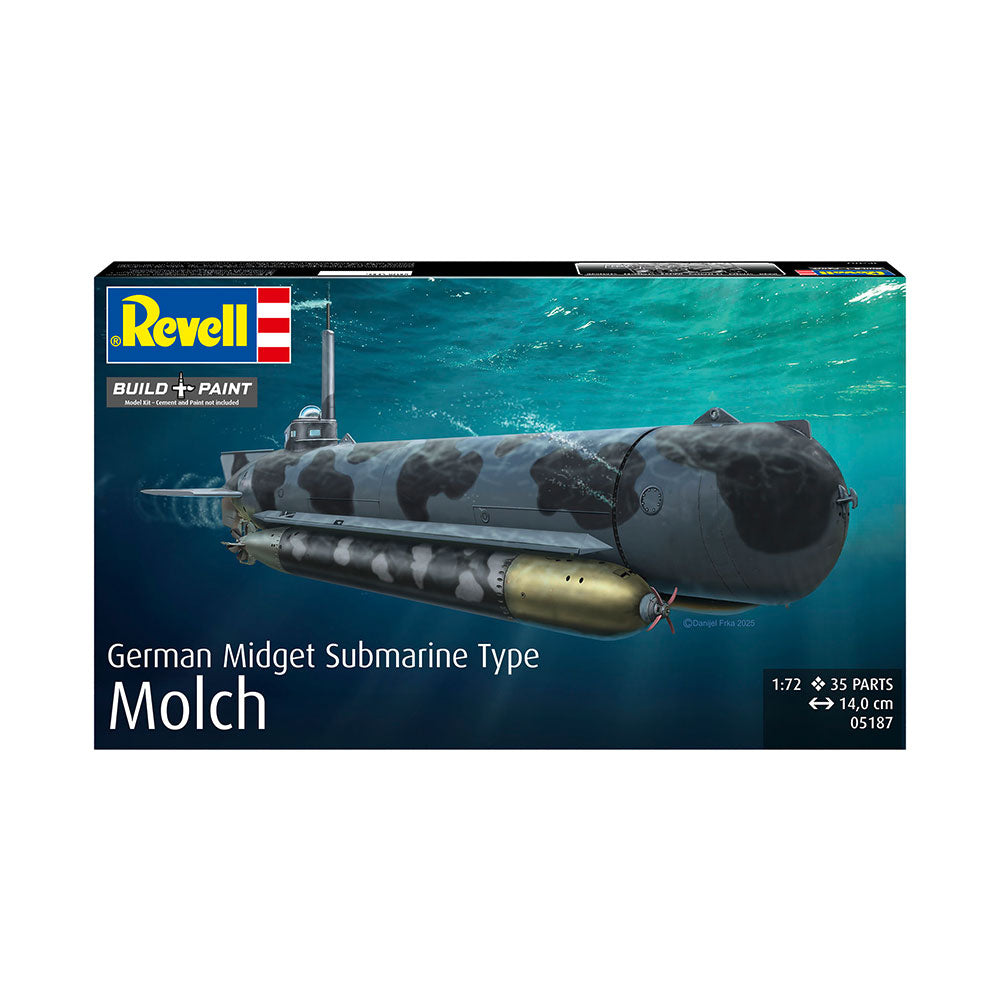 REVELL 1/72 GERMAN MIDGET SUBMARINE TYPE MOLCH