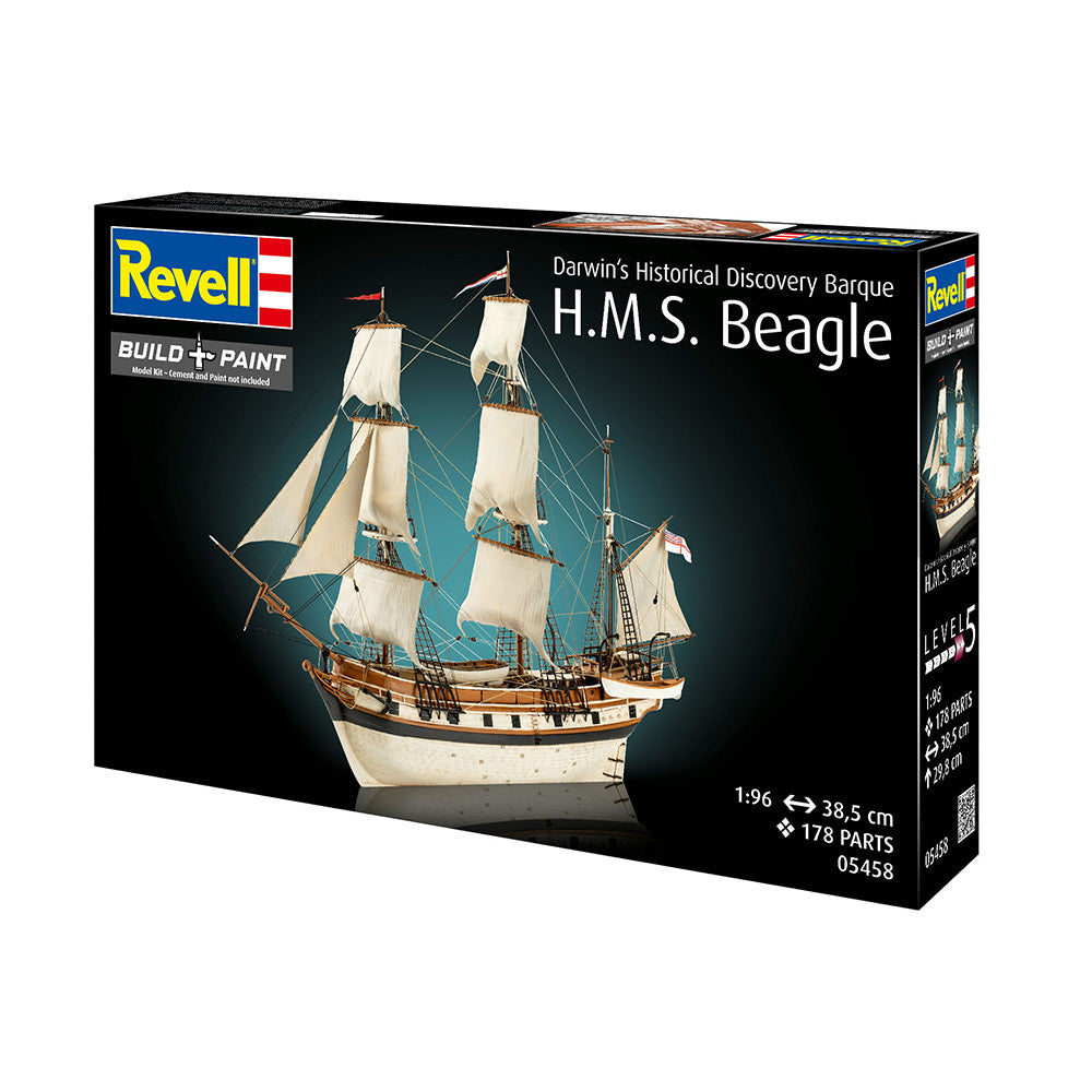 REVELL 1/96 DARWIN'S HISTORICAL DISCOVERY BARQUE HMS BEAGLE