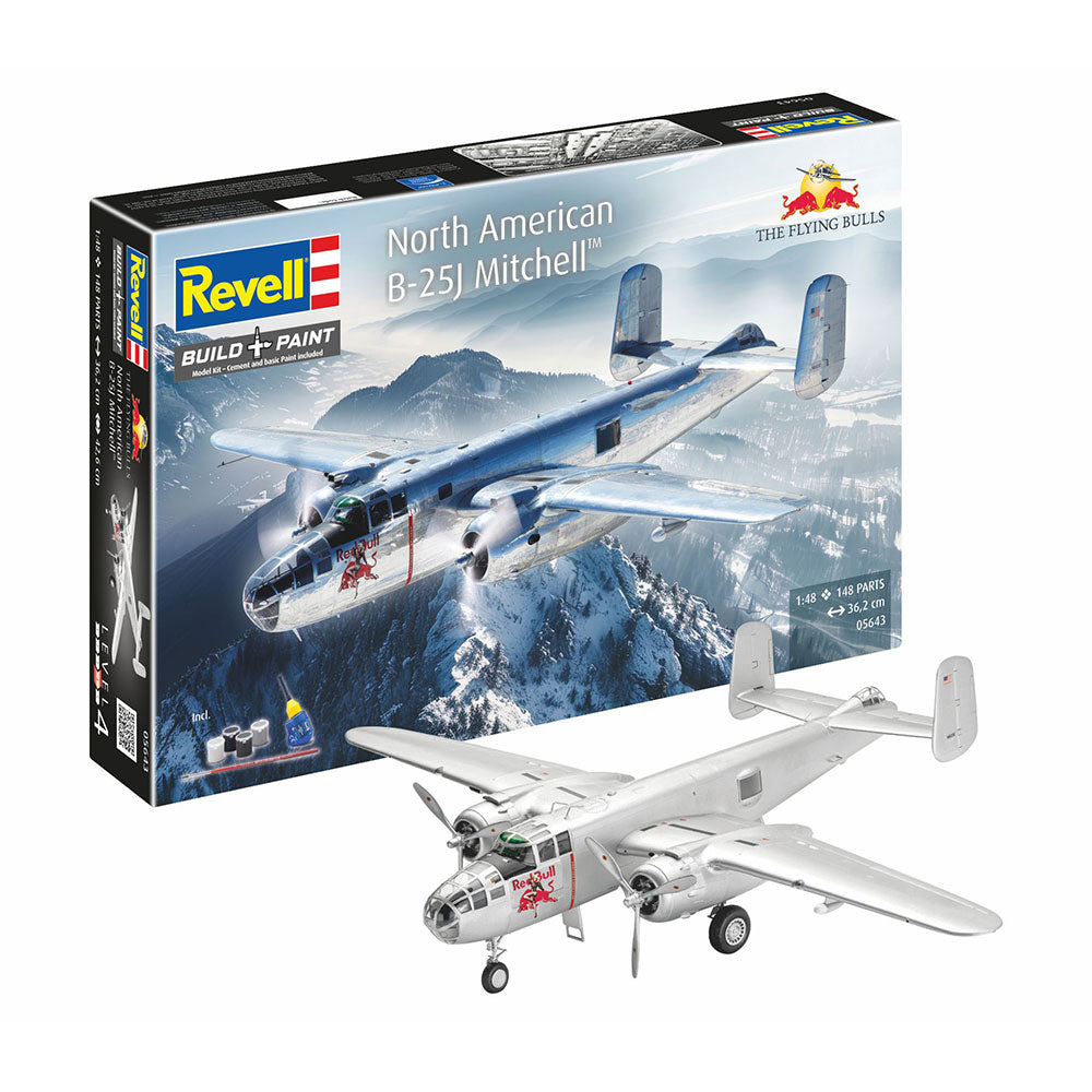 REVELL 1/48 GIFT SET B-25J MITCHELL - FLYING BULLS 25TH ANNIVERSARY