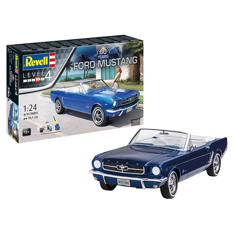 REVELL 1/24 GIFT SET FORD MUSTANG 60TH ANNIVERSARY