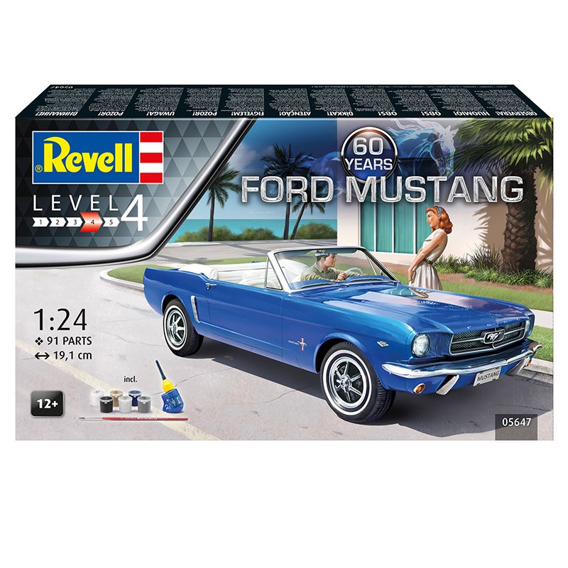 REVELL 1/24 GIFT SET FORD MUSTANG 60TH ANNIVERSARY