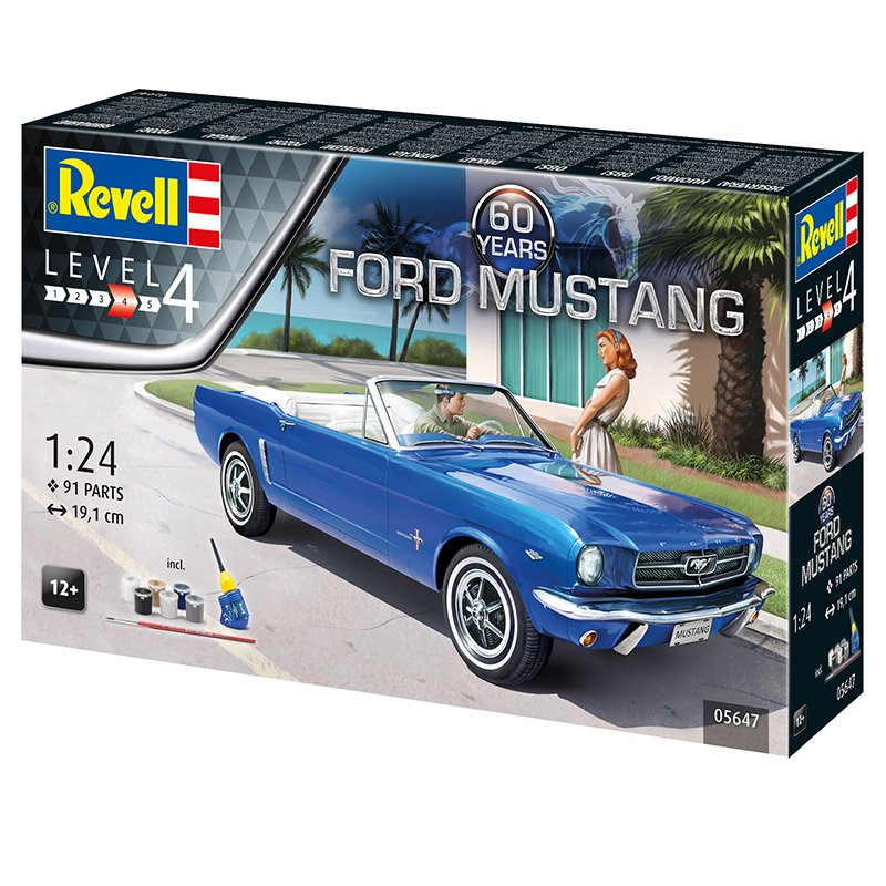 REVELL 1/24 GIFT SET FORD MUSTANG 60TH ANNIVERSARY