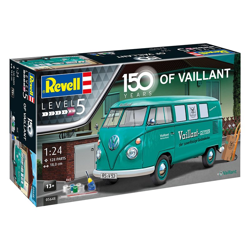 REVELL 1/24 GIFT SET 150 YEARS OF VAILLANT VW T1 BUS