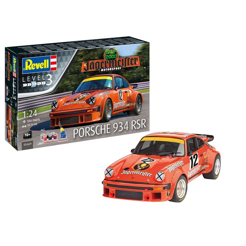 REVELL 1/24 GIFT SET JAGERMEISTER MOTORSPORT 50TH ANNIVERSARY