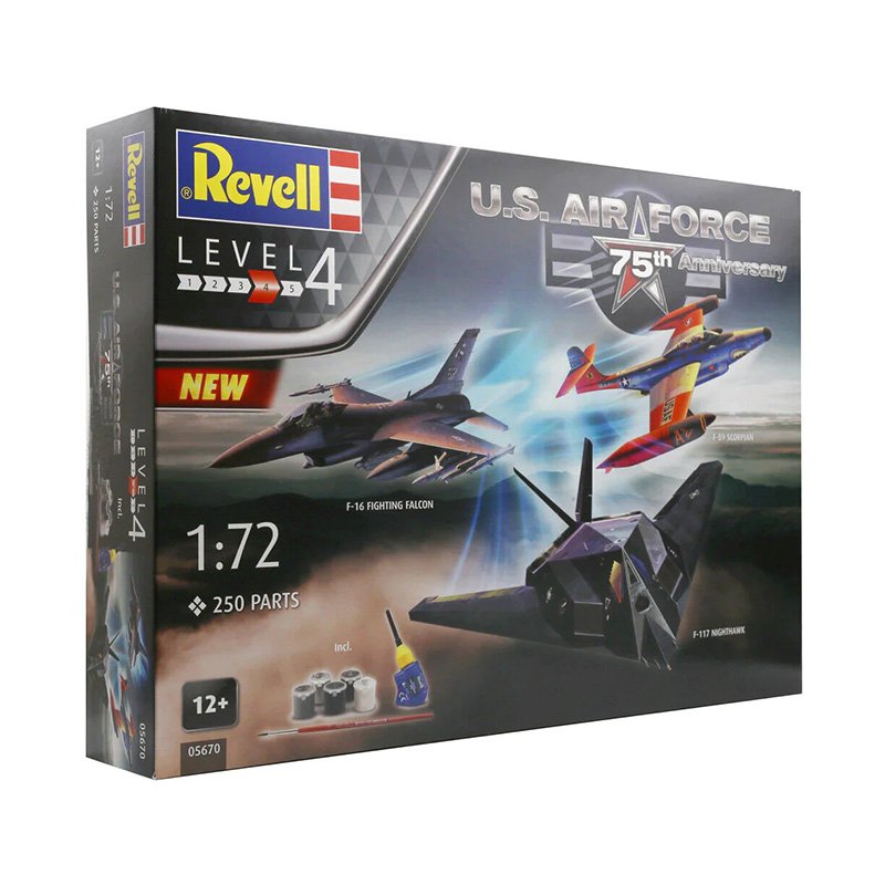 REVELL 1/72 GIFT SET US AIR FORCE 75TH ANNIVERSARY