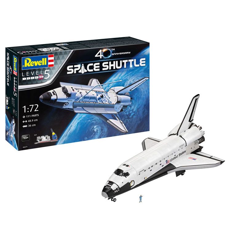 REVELL 1/72 GIFT SET SPACE SHUTTLE 40TH ANNIVERSARY