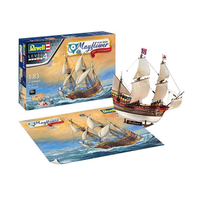 REVELL 1/83 GIFT SET MAYFLOWER - 400TH ANNIVERSARY
