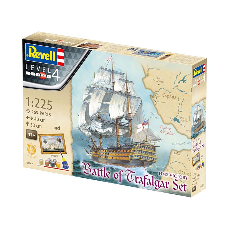 REVELL 1/225 GIFT SET BATTLE OF TRAFALGAR