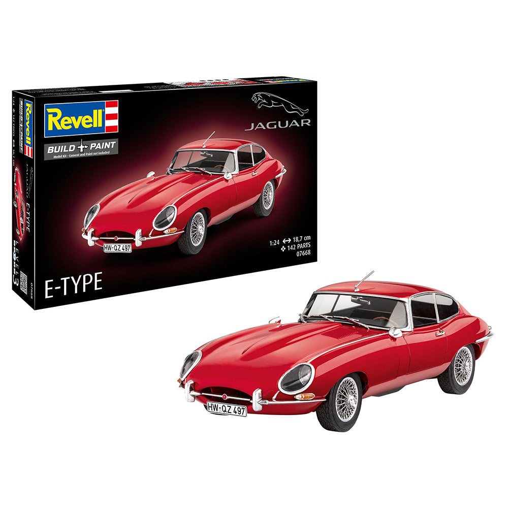 REVELL 1/24 JAGUAR E-TYPE COUPE