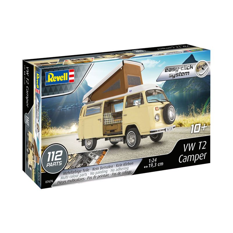 REVELL 1/24 VW T2 CAMPER CLICK-SYSTEM
