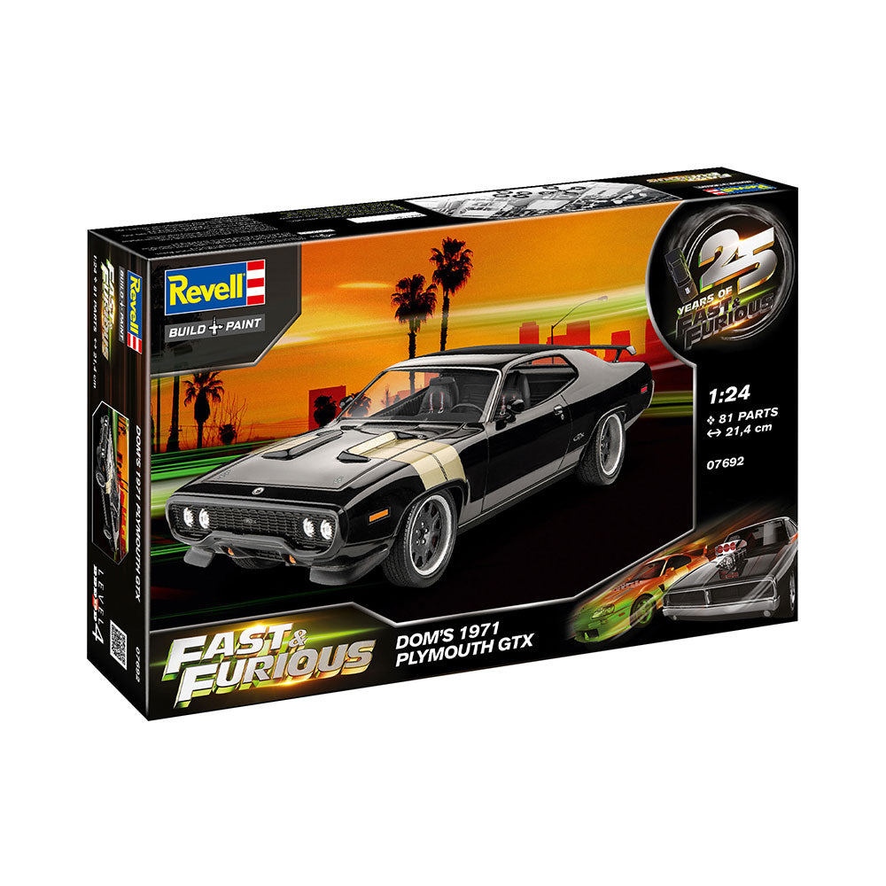 REVELL 1/24 FAST AND FURIOUS - DOMINIC'S 1971 PLYMOUTH GTX