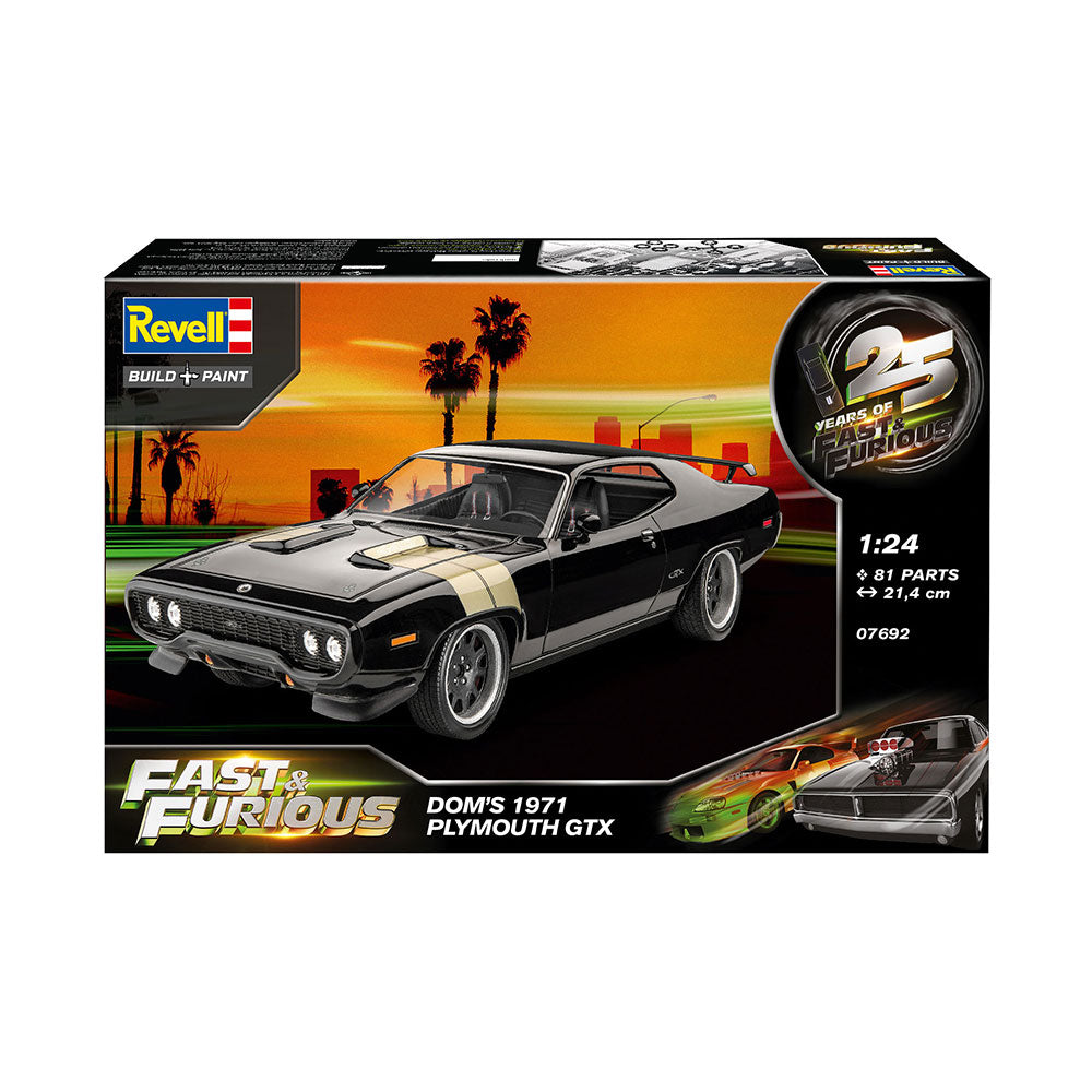 REVELL 1/24 FAST AND FURIOUS - DOMINIC'S 1971 PLYMOUTH GTX