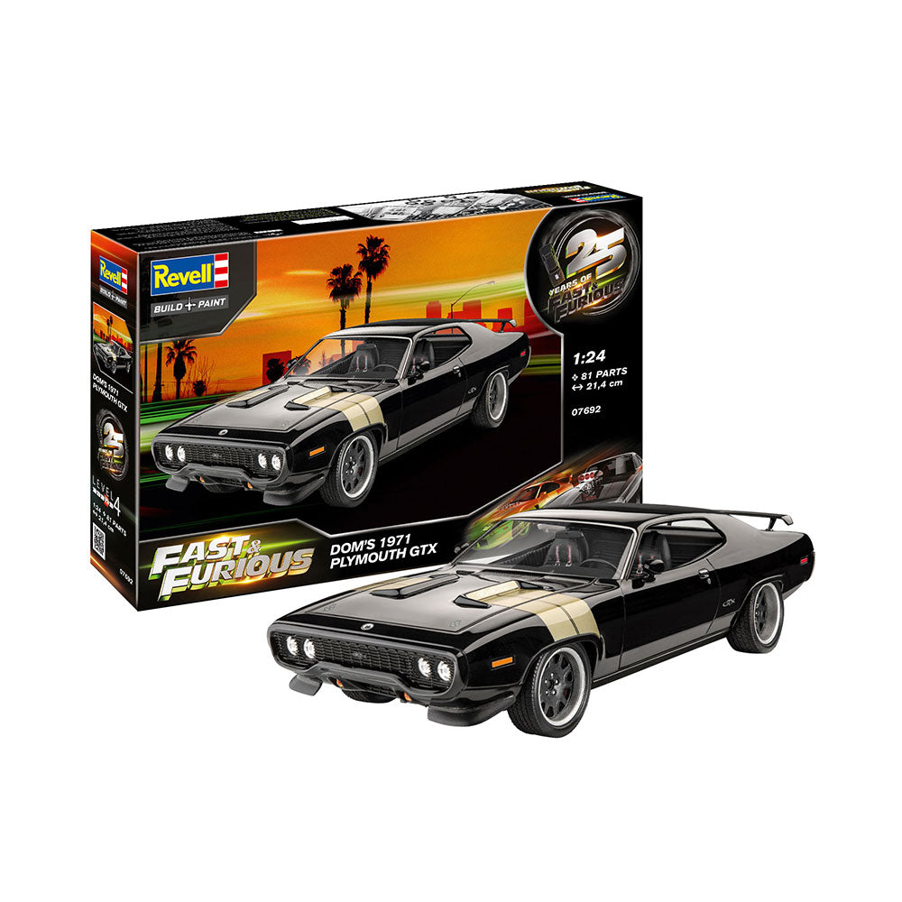REVELL 1/24 FAST AND FURIOUS - DOMINIC'S 1971 PLYMOUTH GTX
