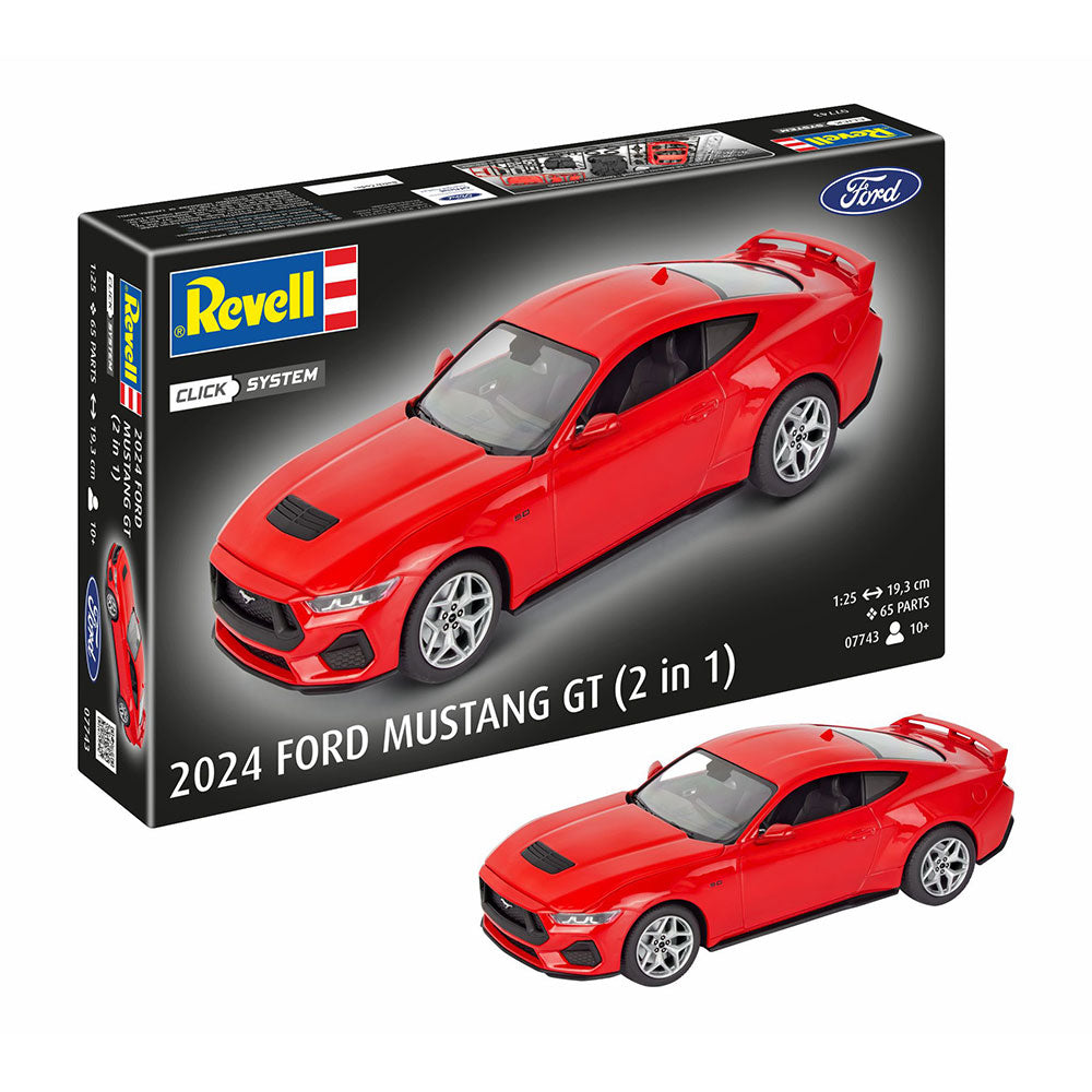 REVELL 1/25 2024 FORD MUSTANG GT CLICK SYSTEM