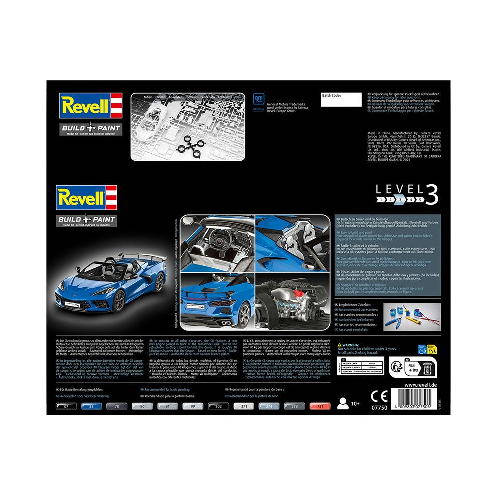 REVELL 1/25 CORVETTE C8 CABRIOLET
