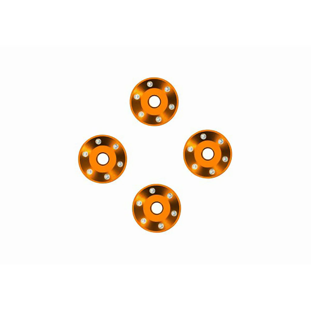 TRAXXAS WHEEL WASHERS ALUM ORNG