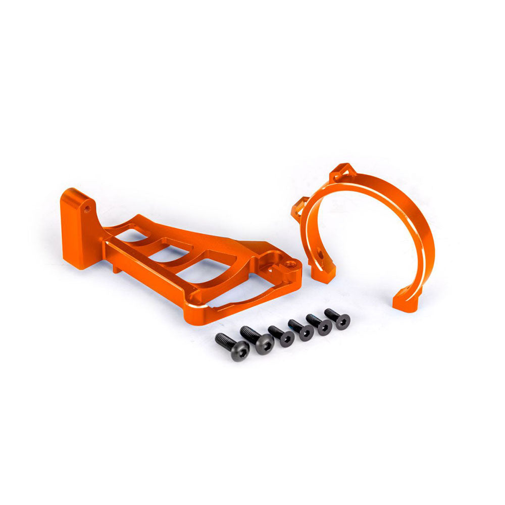 TRAXXAS MOTOR MNTS ORNG ALUM FOR 3483