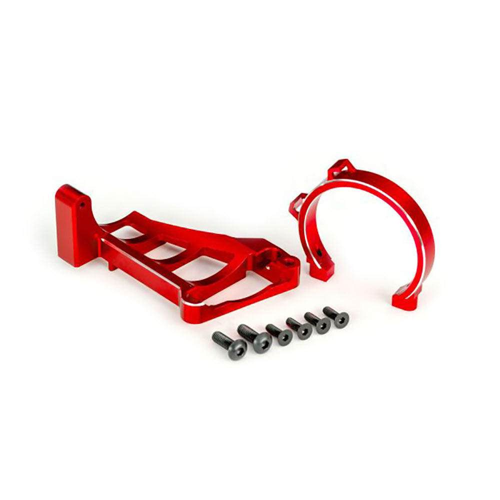 TRAXXAS MOTOR MOUNTS RED ALUM FOR 3483