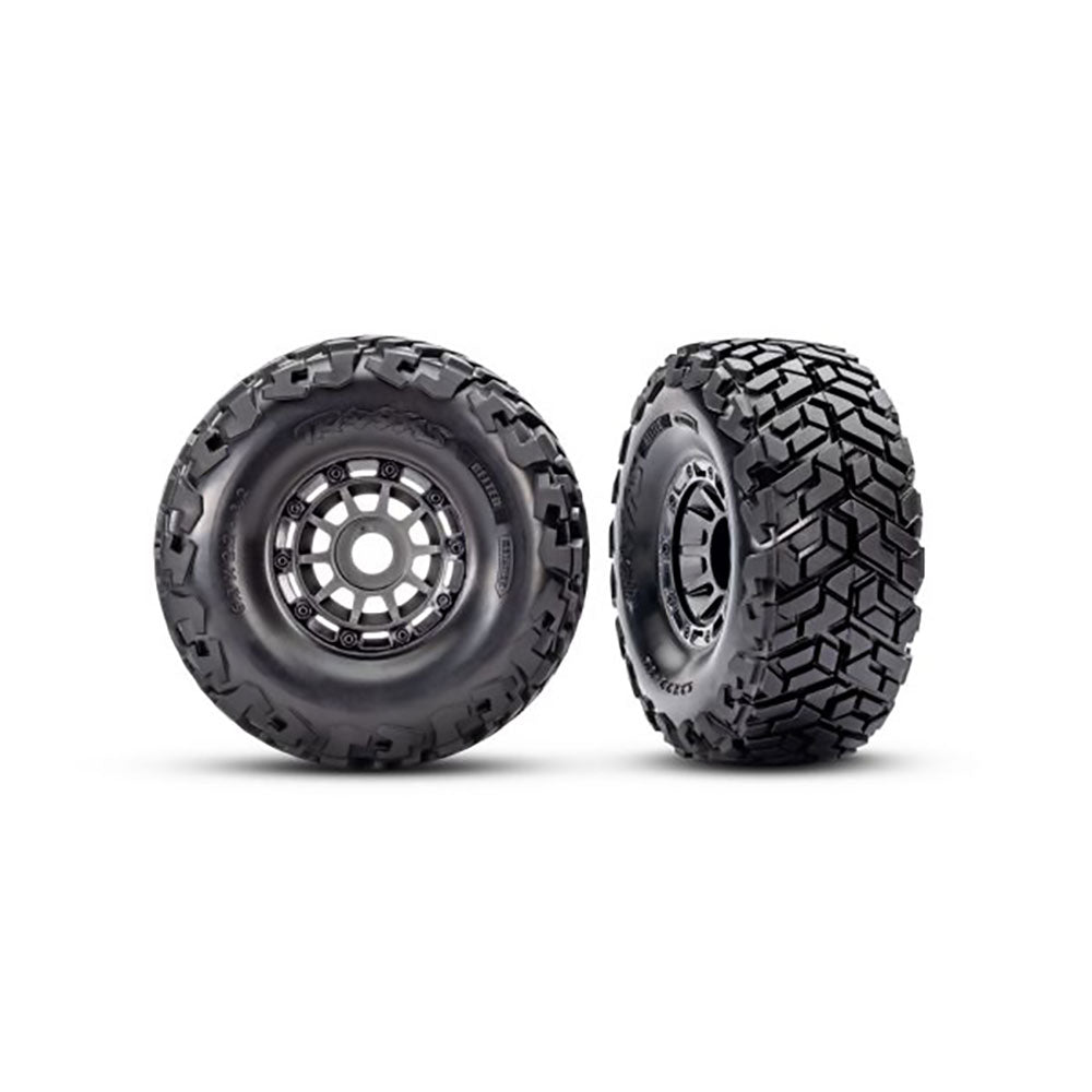 TRAXXAS T&W WHL GRAY MAXX SC TIRES (L&R)