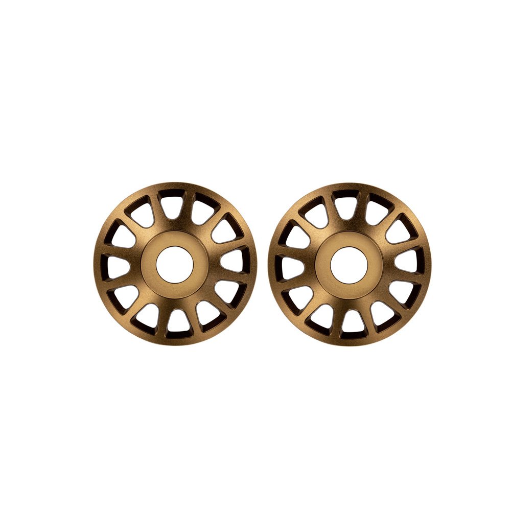 TRAXXAS PRO SCALE BRONZE ALUMINUM WHEEL CENTERS (2)