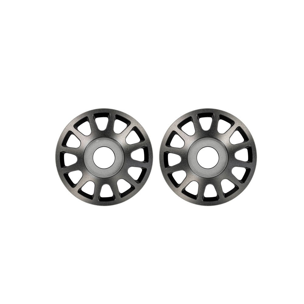 TRAXXAS PRO SCALE GRAY ALUMINUM WHEEL CENTERS (2)