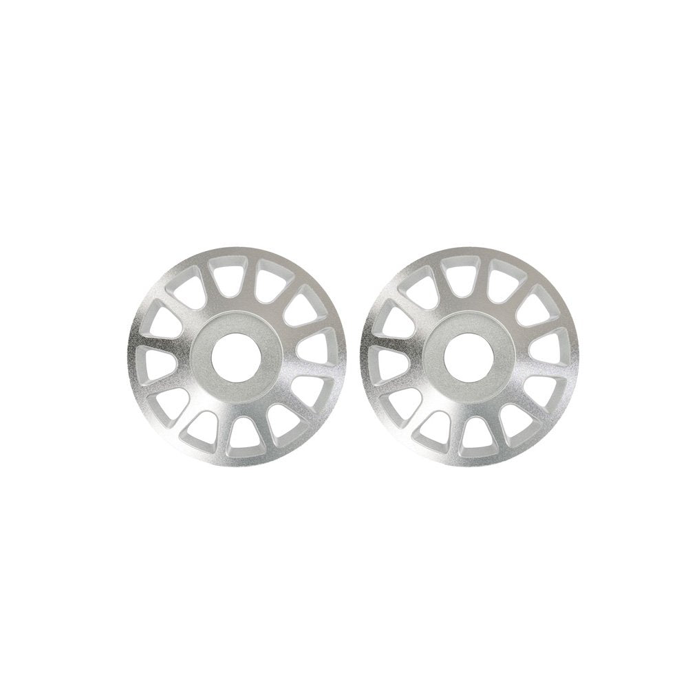TRAXXAS PRO SCALE SILVER ALUMINUM WHEEL CENTERS (2)