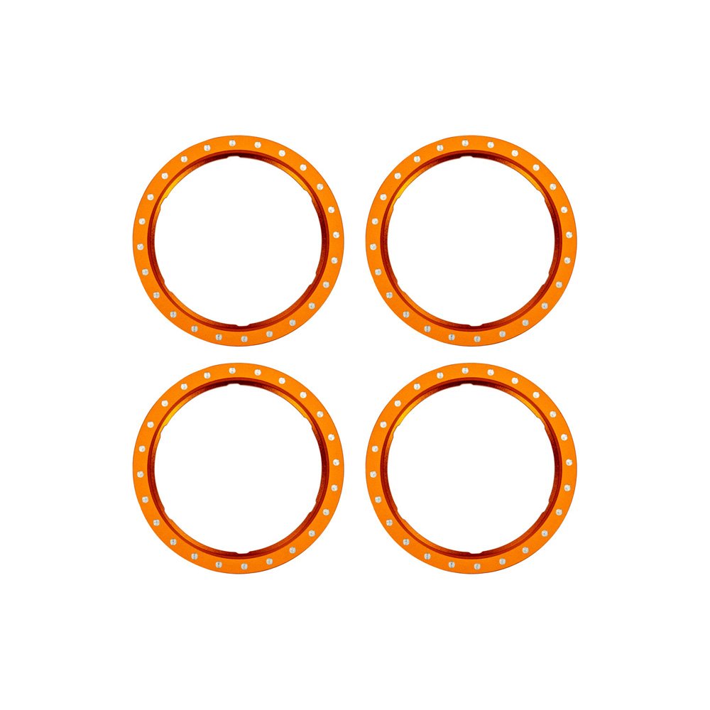TRAXXAS PRO SCALE ORANGE ALUMINUM BEADLOCK RINGS (4)