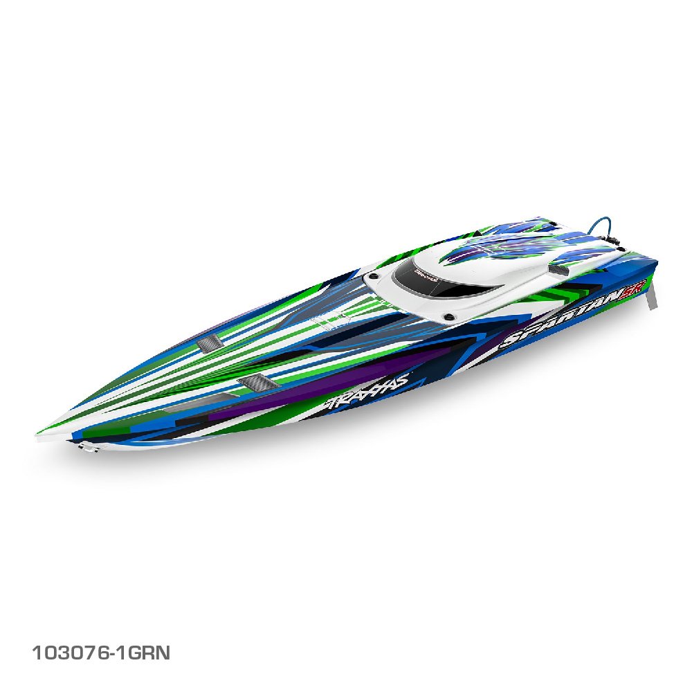 TRAXXAS SPARTAN SR 36" BRUSHLESS BOAT - GREEN