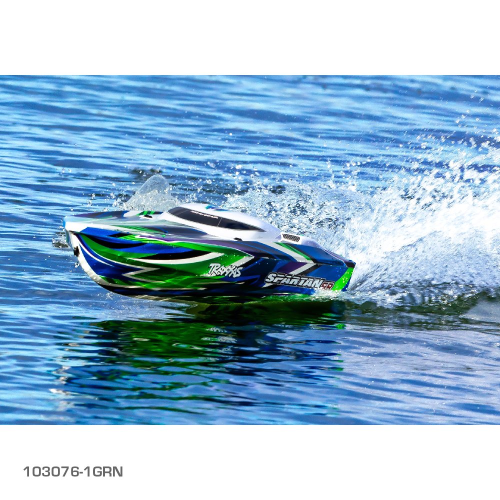 TRAXXAS SPARTAN SR 36" BRUSHLESS BOAT - GREEN