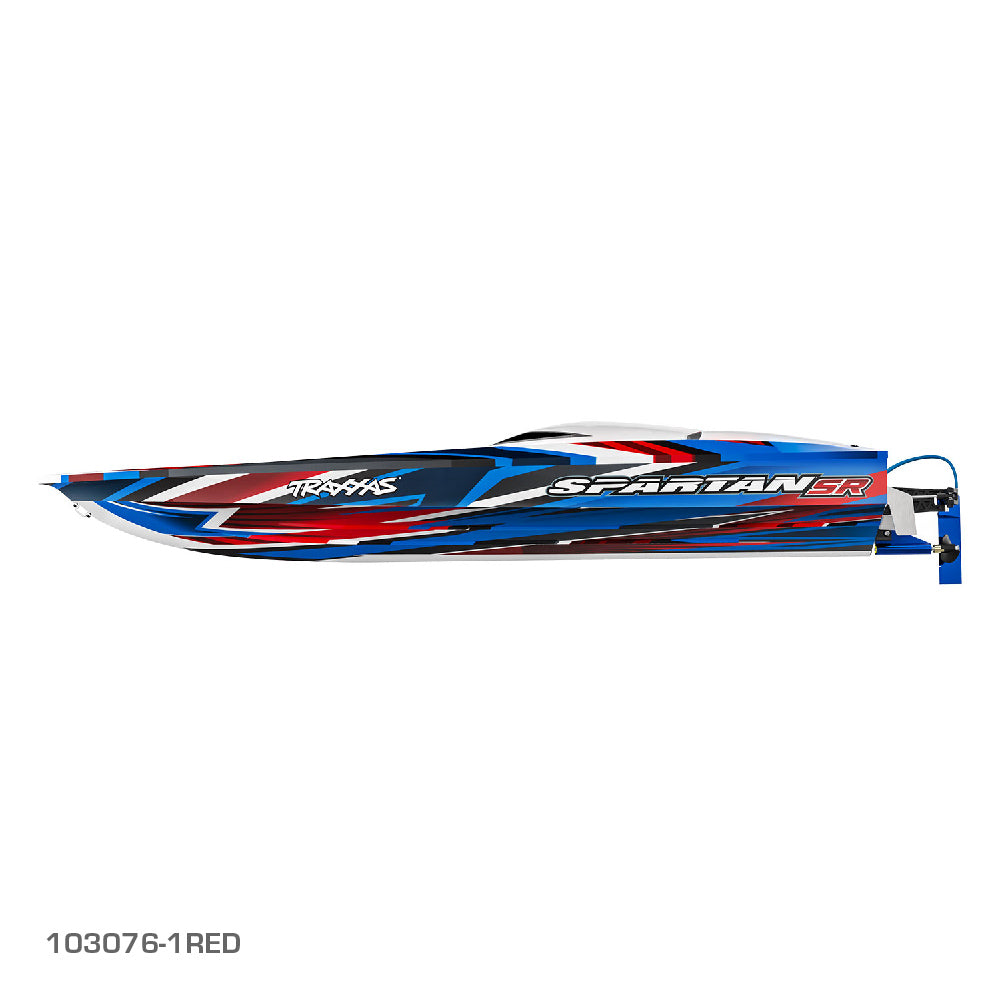 TRAXXAS SPARTAN SR 36" BRUSHLESS BOAT - RED