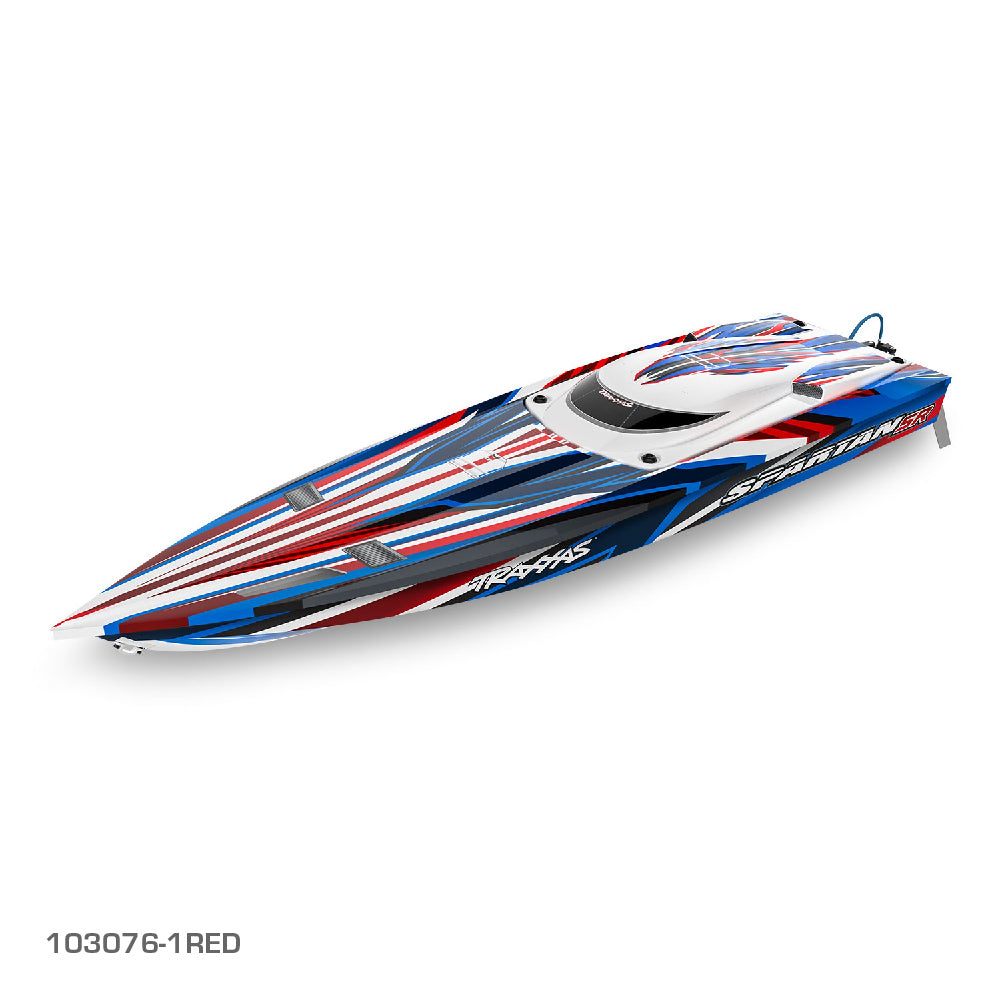 TRAXXAS SPARTAN SR 36" BRUSHLESS BOAT - RED