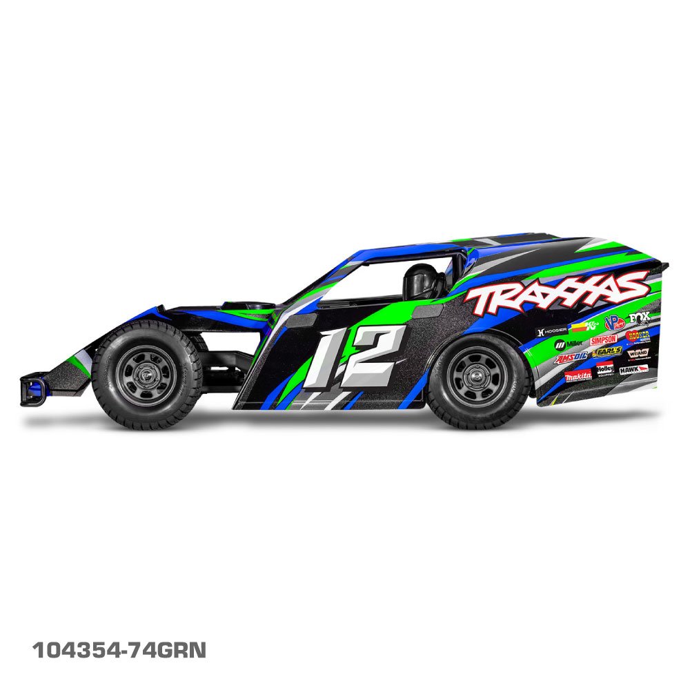 TRAXXAS SLASH MODIFIED DIRT OVAL RACER (BL-2S) - GREEN