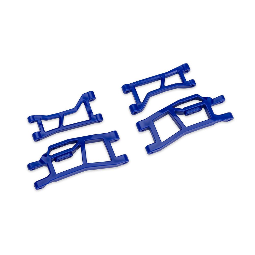 TRAXXAS BLUE WIDEMAXX FRONT UPPER & LOWER HD SUSPENSION ARMS