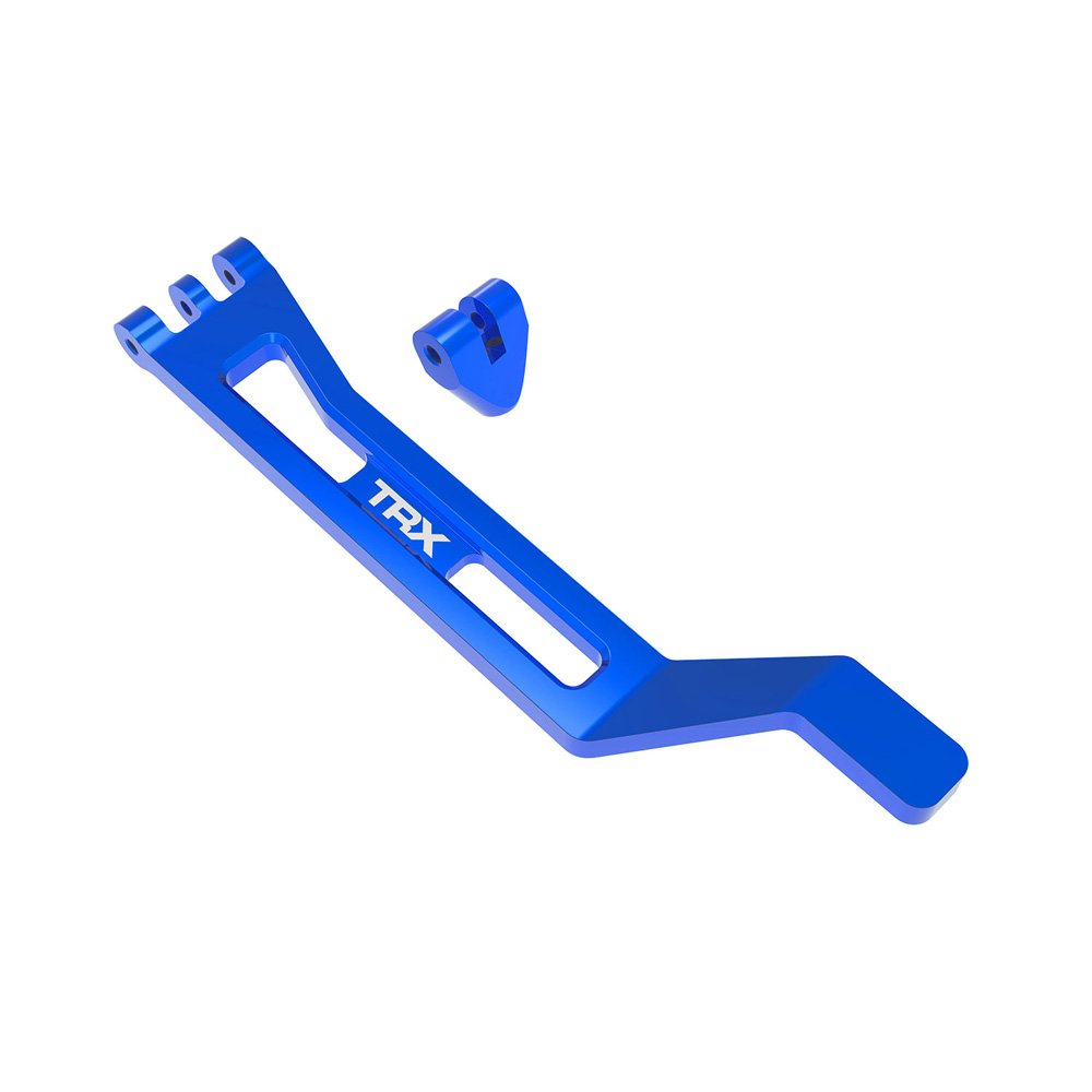 TRAXXAS BLUE ALUMINUM BATTERY HOLD-DOWN STRAP W/ POST