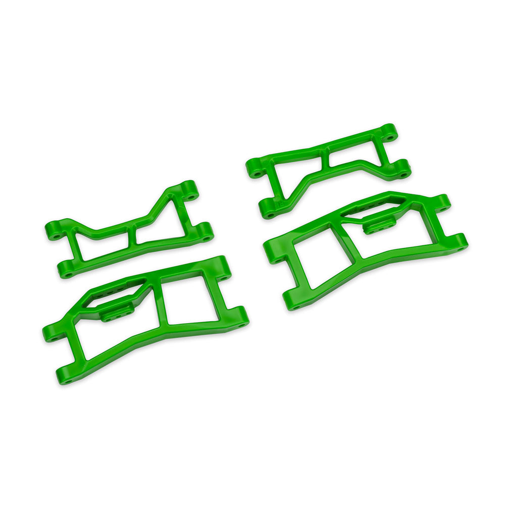 TRAXXAS GREEN WIDEMAXX REAR UPPER & LOWER HD SUSPENSION ARMS
