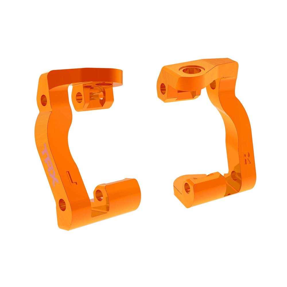 TRAXXAS ORANGE ALUMINUM CASTER BLOCKS (L&R)