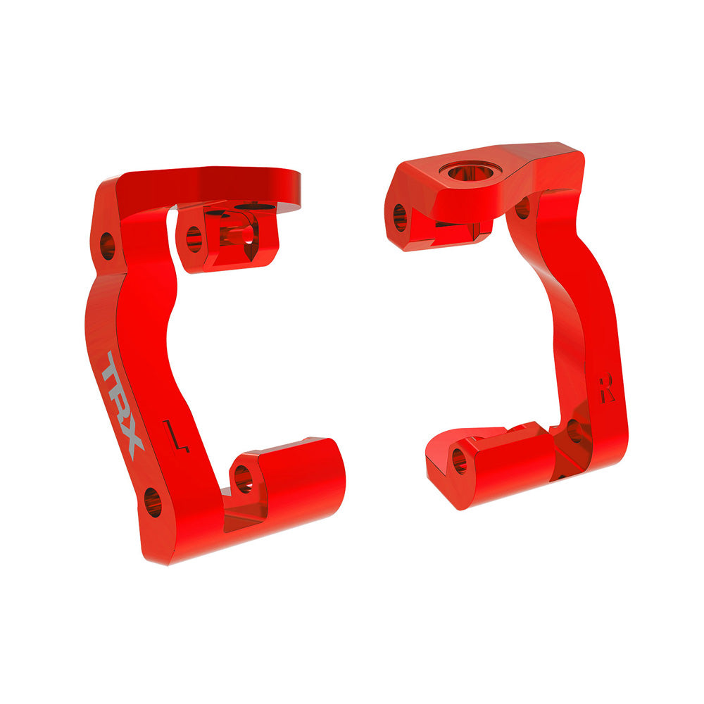 TRAXXAS RED ALUMINUM CASTER BLOCKS (L&R)