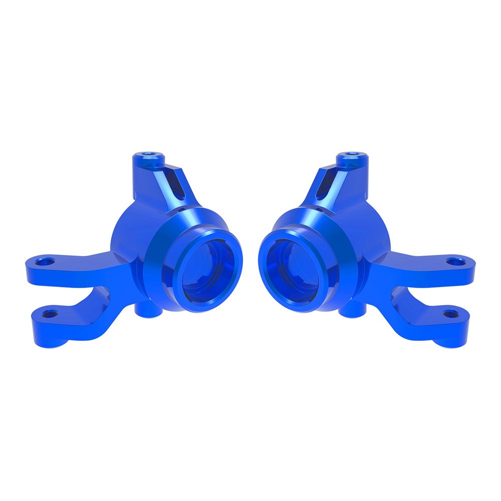 TRAXXAS BLUE ALUMINUM STEERING BLOCKS (L&R)