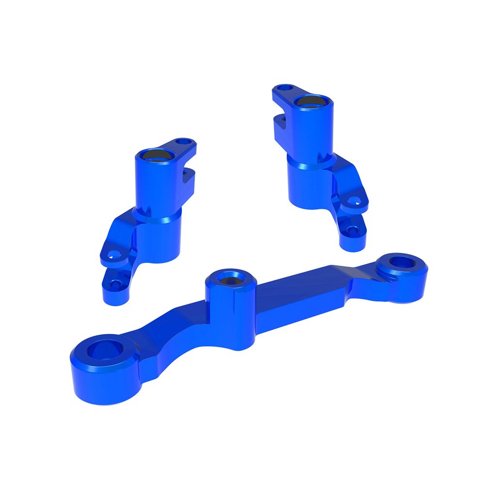 TRAXXAS BLUE ALUMINUM BELLCRANK ASSEMBLY WITH DRAG LINK