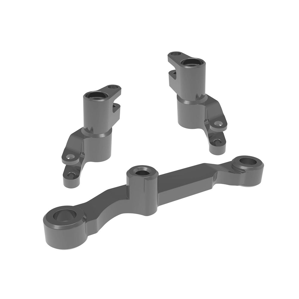 TRAXXAS GRAY ALUMINUM BELLCRANK ASSEMBLY WITH DRAG LINK
