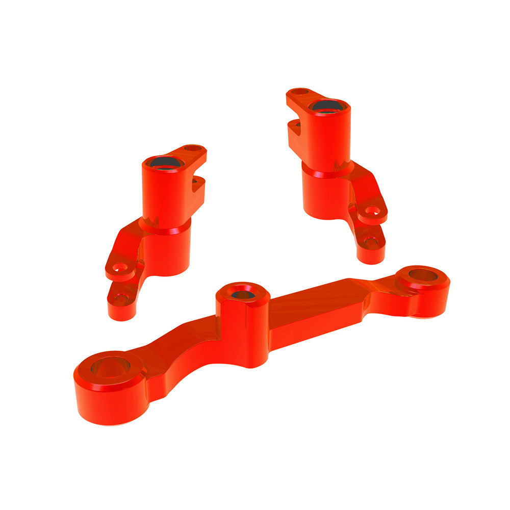 TRAXXAS RED ALUMINUM BELLCRANK ASSEMBLY WITH DRAG LINK