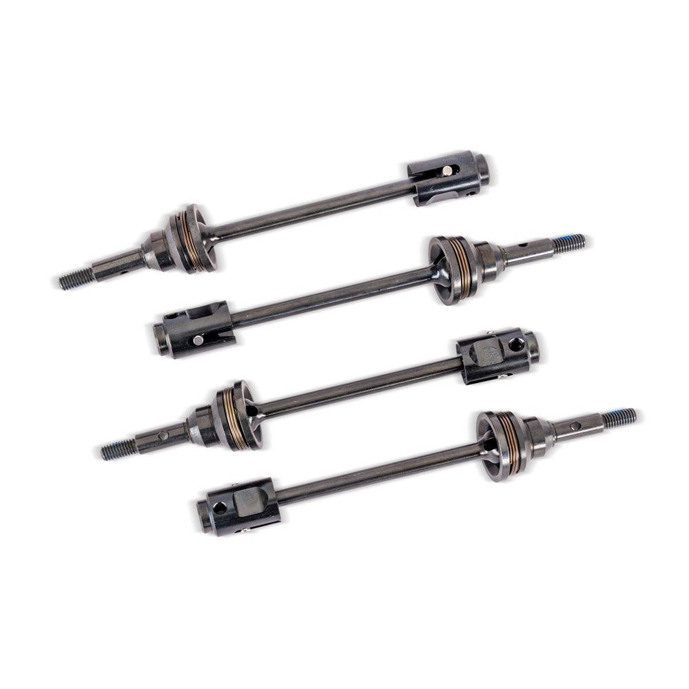 TRAXXAS WIDEMAXX STEEL CV DRIVESHAFTS & DRIVE CUPS (4)