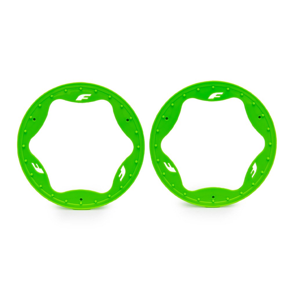 TRAXXAS 4.3" GREEN FUNCO REAR BEADLOCK RINGS (2)