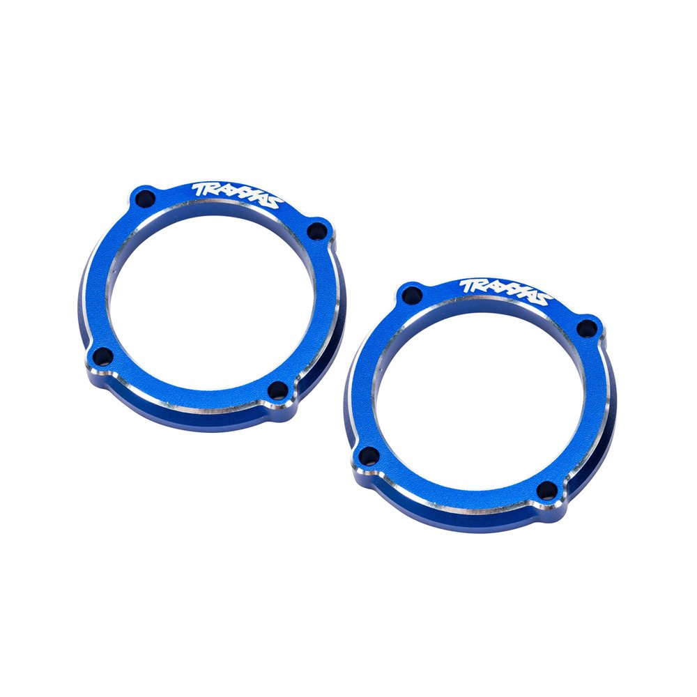 TRAXXAS BLUE ALUMINUM LED LIGHT POD RETAINERS (2)